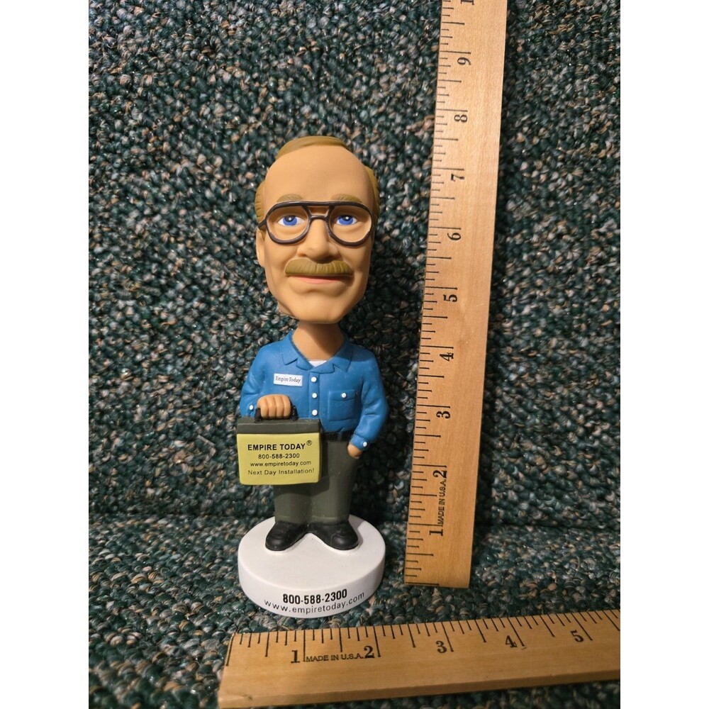 Empire Today Carpet Man 7" Advertising Bobblehead 800-588-2300 Promo Figure